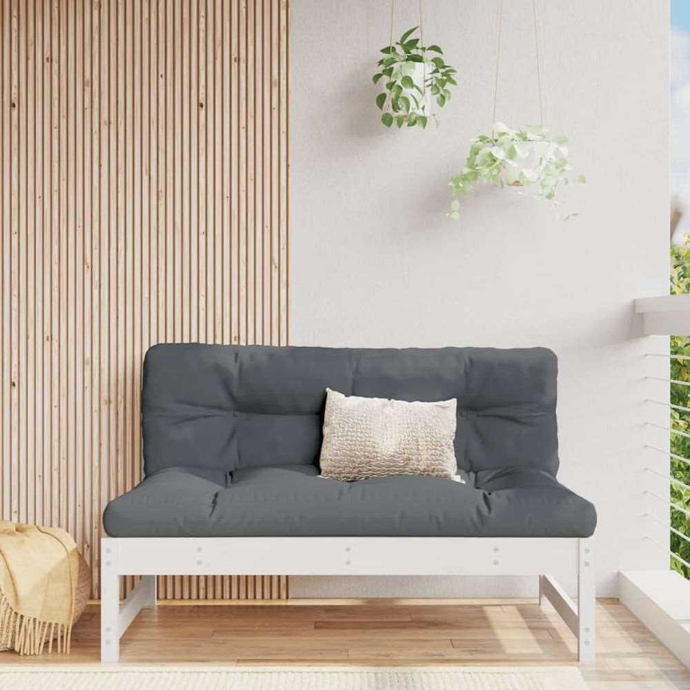 vidaXL Middle Sofa 120x80 cm Solid Wood Pine vidaXL