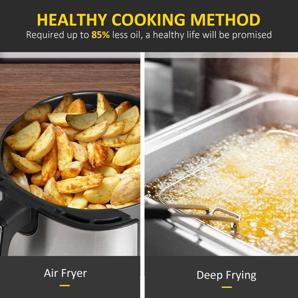 Air Fryer 1500W 4.5L Air Fryers Oven with Rapid Air Circulation Timer HOMCOM Unbranded