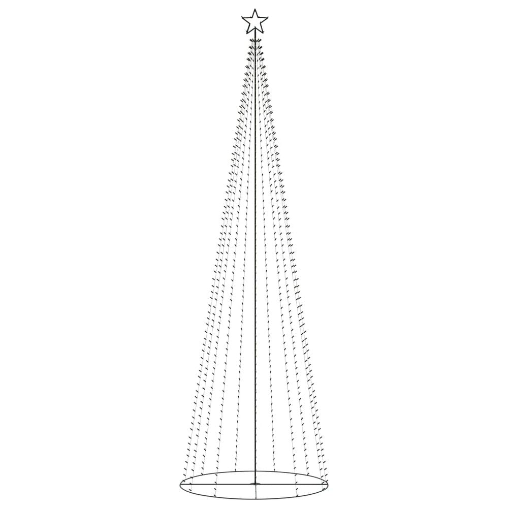 Christmas Cone Tree Warm White 732 LEDs 160x500 cm vidaXL