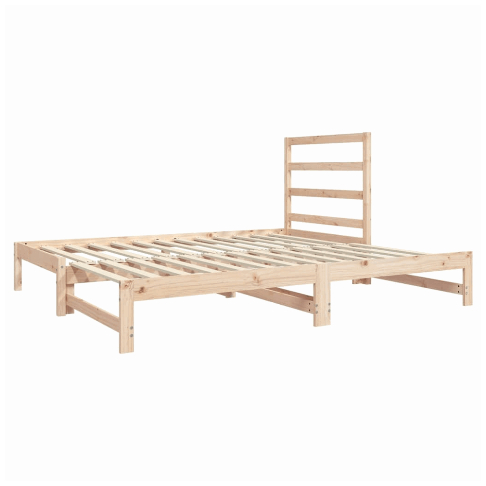 vidaXL Pull-out Day Bed 2x(90x190) cm Solid Wood Pine vidaXL