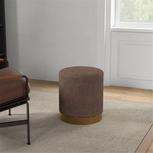 Round Ottoman, Upholstered Foot Stool N/A