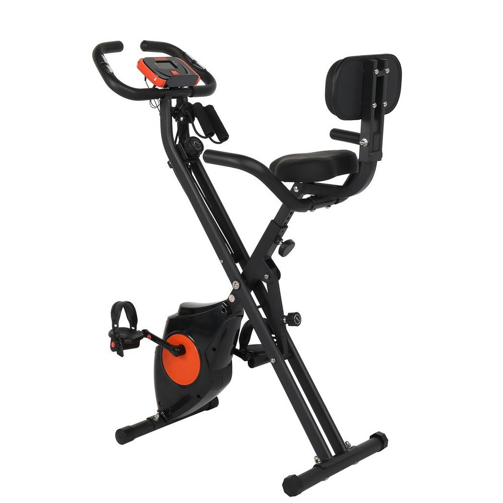 Home Folding Exercise Bike Black N/A