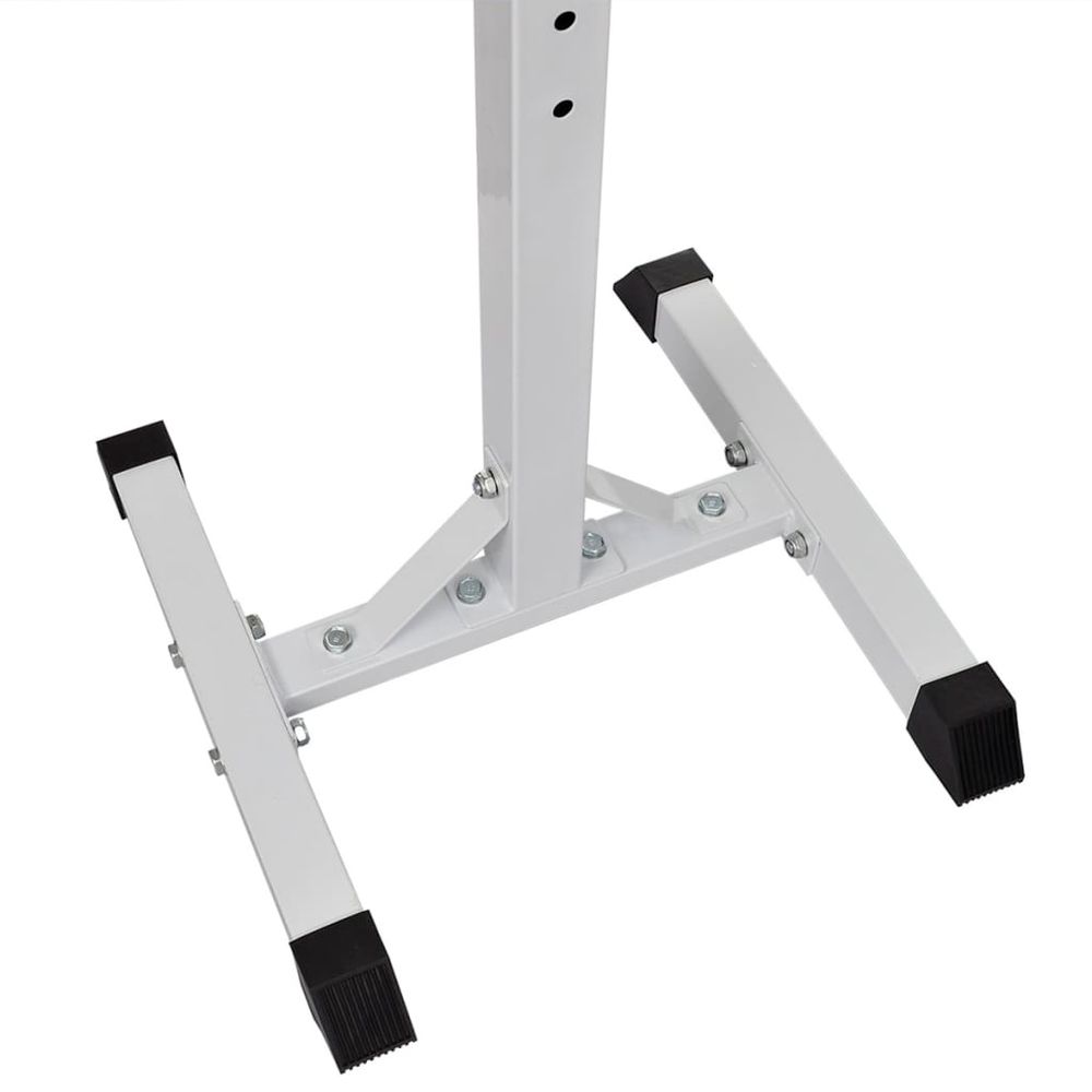 Barbell Squat Rack with Barbell and Dumbbell Set 60.5 kg vidaXL