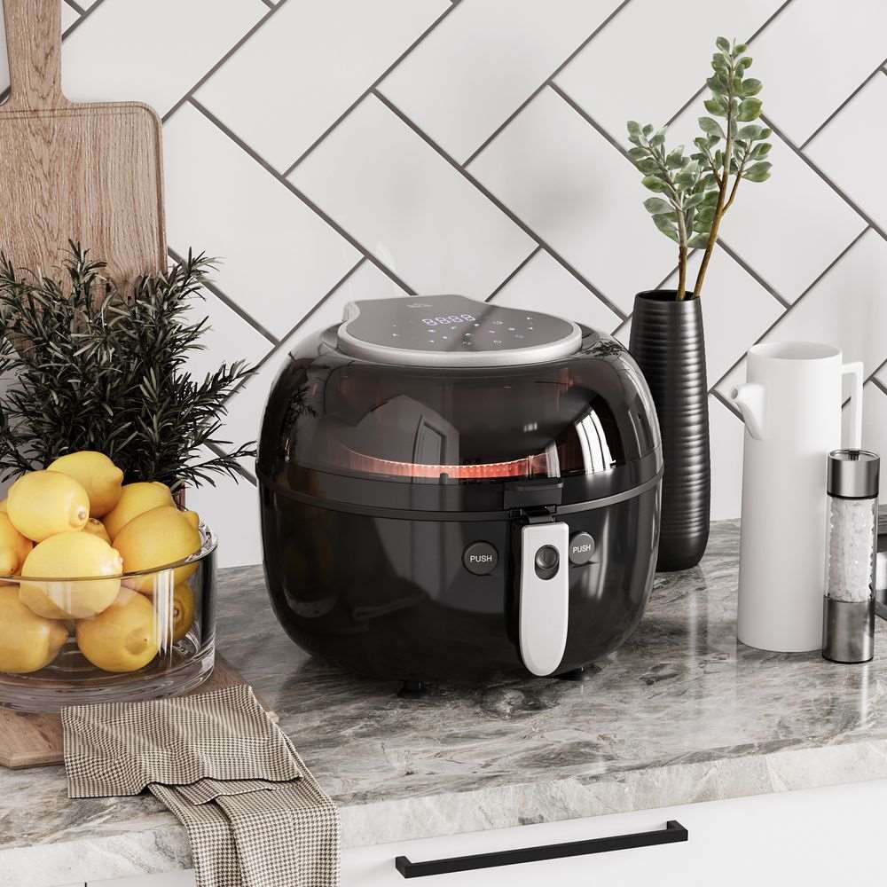 7L Digital Air Fryer w/ Dehydrate 7 Presets Rapid Air Circulation 1500W HOMCOM