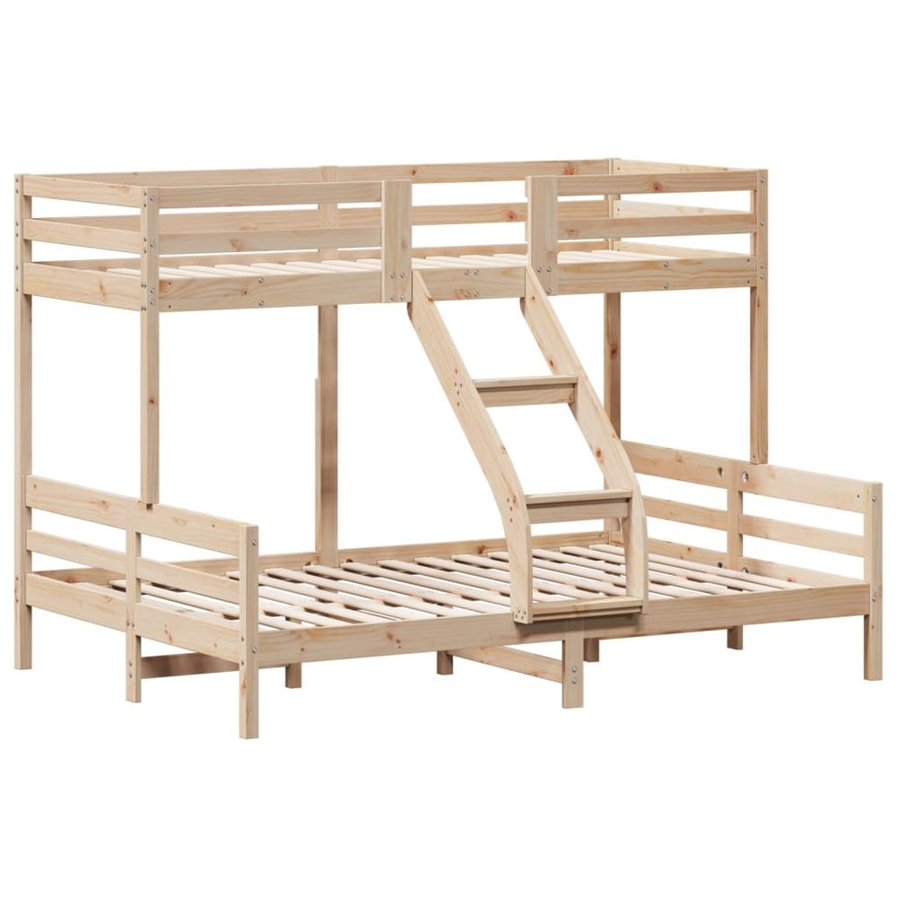 vidaXL Bunk Bed 90x200/140x200 cm Solid Wood Pine vidaXL