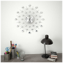Wall Clock with Quartz Movement Modern Design 50 cm silver vidaXL