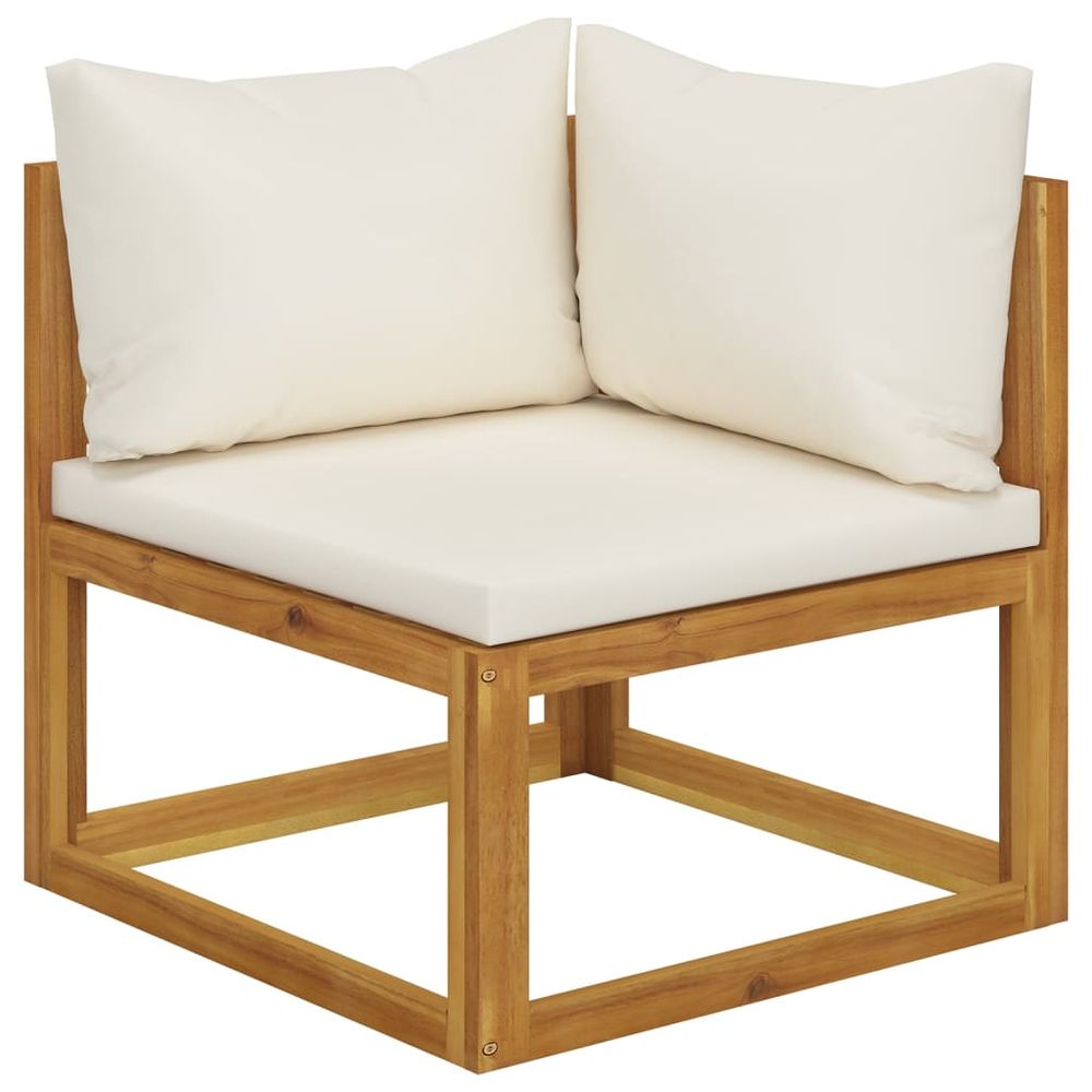 vidaXL 9 Piece Garden Lounge Set with Cushions Solid Wood Acacia vidaXL