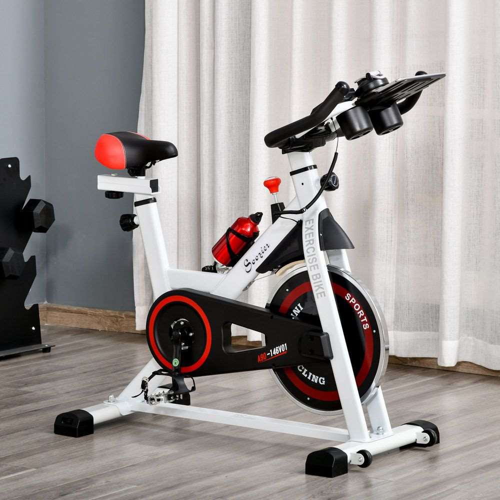 8kg Flywheel Exercise Bike w/ Adjustable Height/Resistance LCD Monitor HOMCOM Unbranded