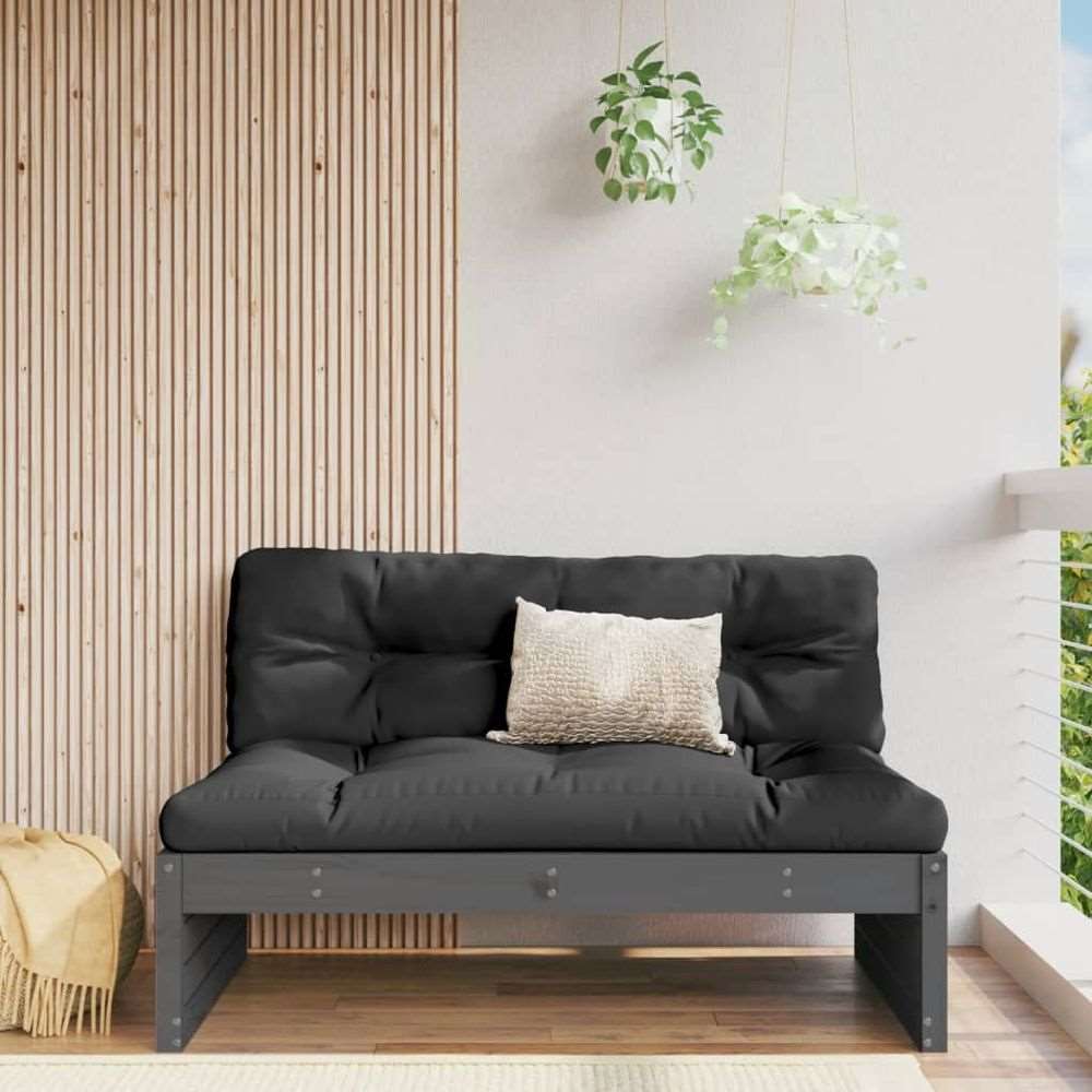 vidaXL Middle Sofa 120x80 cm Solid Wood Pine vidaXL