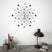 Wall Clock with Quartz Movement Modern Design 50 cm silver and black vidaXL