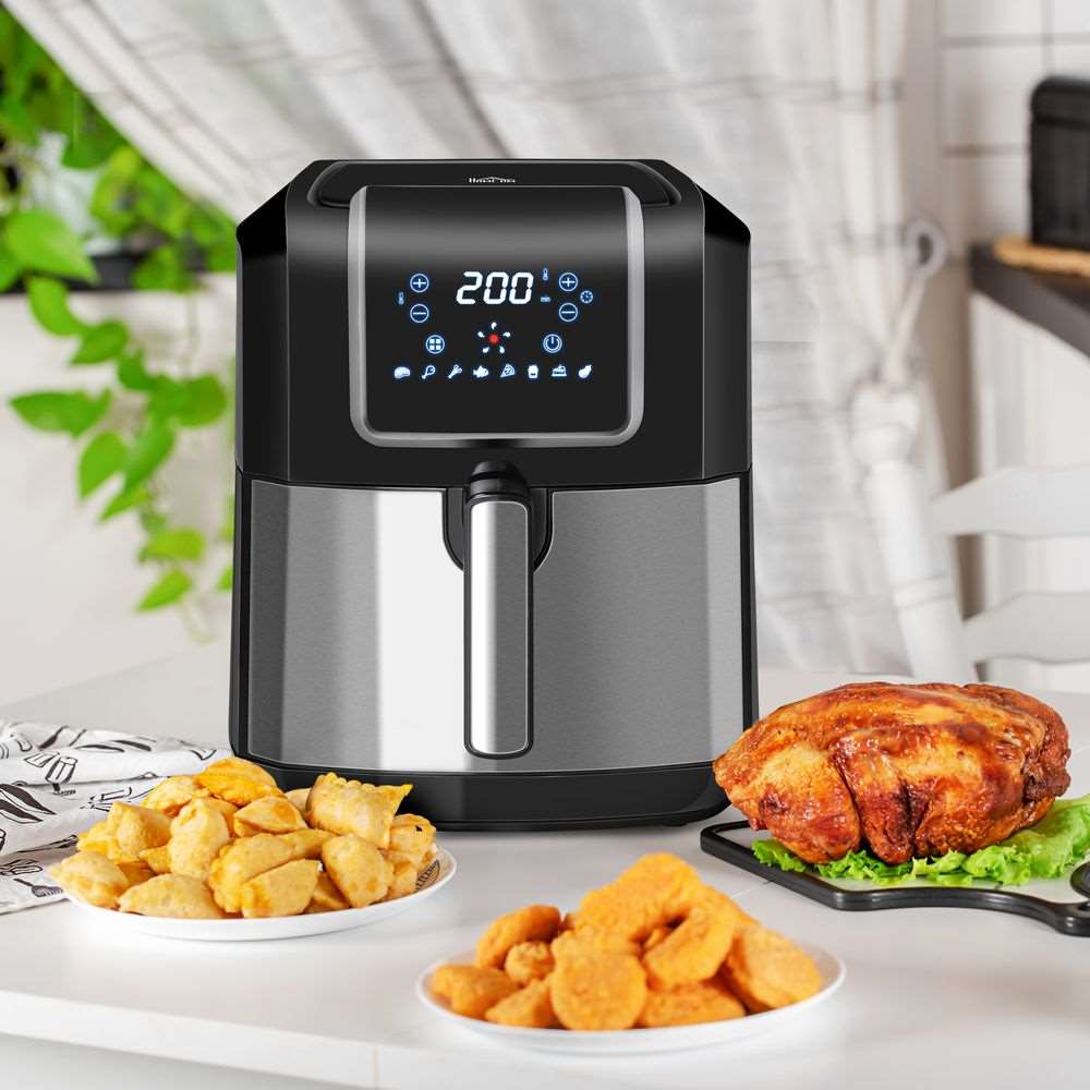 Air Fryer 1700W 6.5L with Digital Display Timer for Low Fat Cooking HOMCOM Unbranded