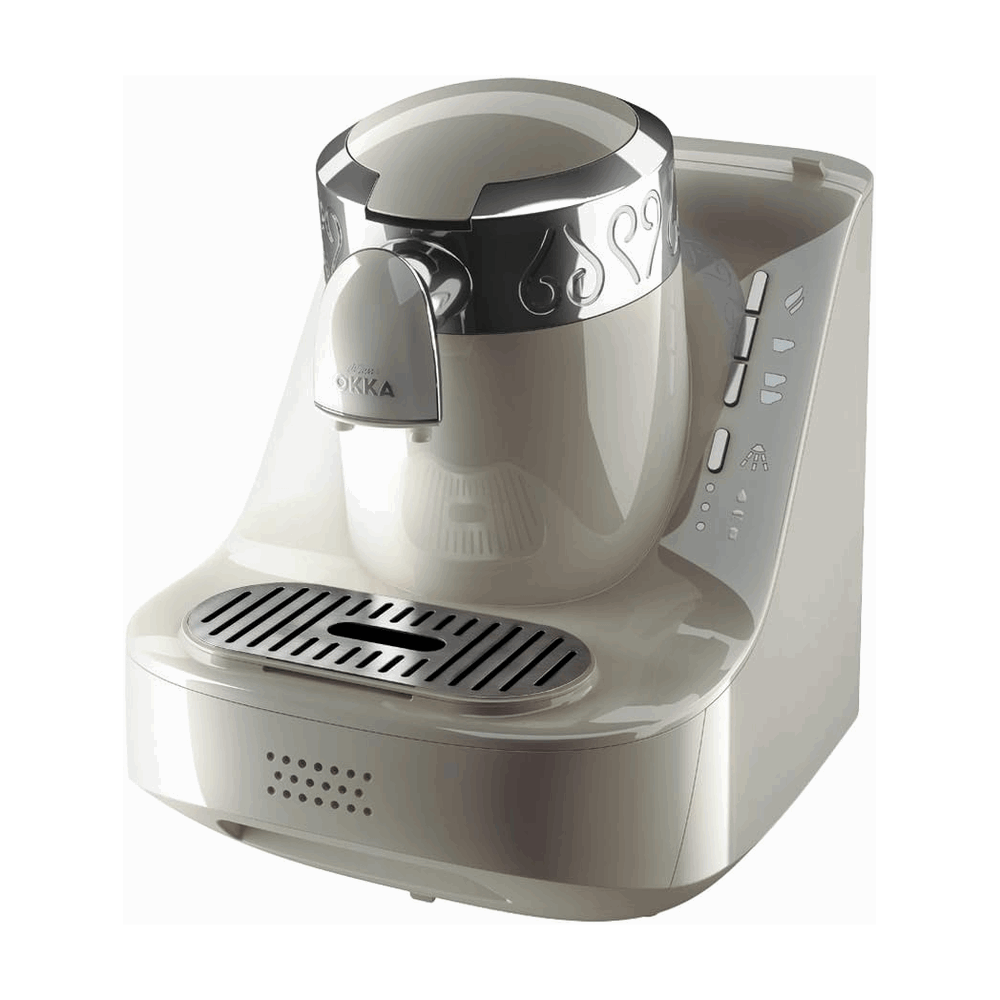 Okka Automatic Turkish Coffee Machine - White/Chrome Arzum