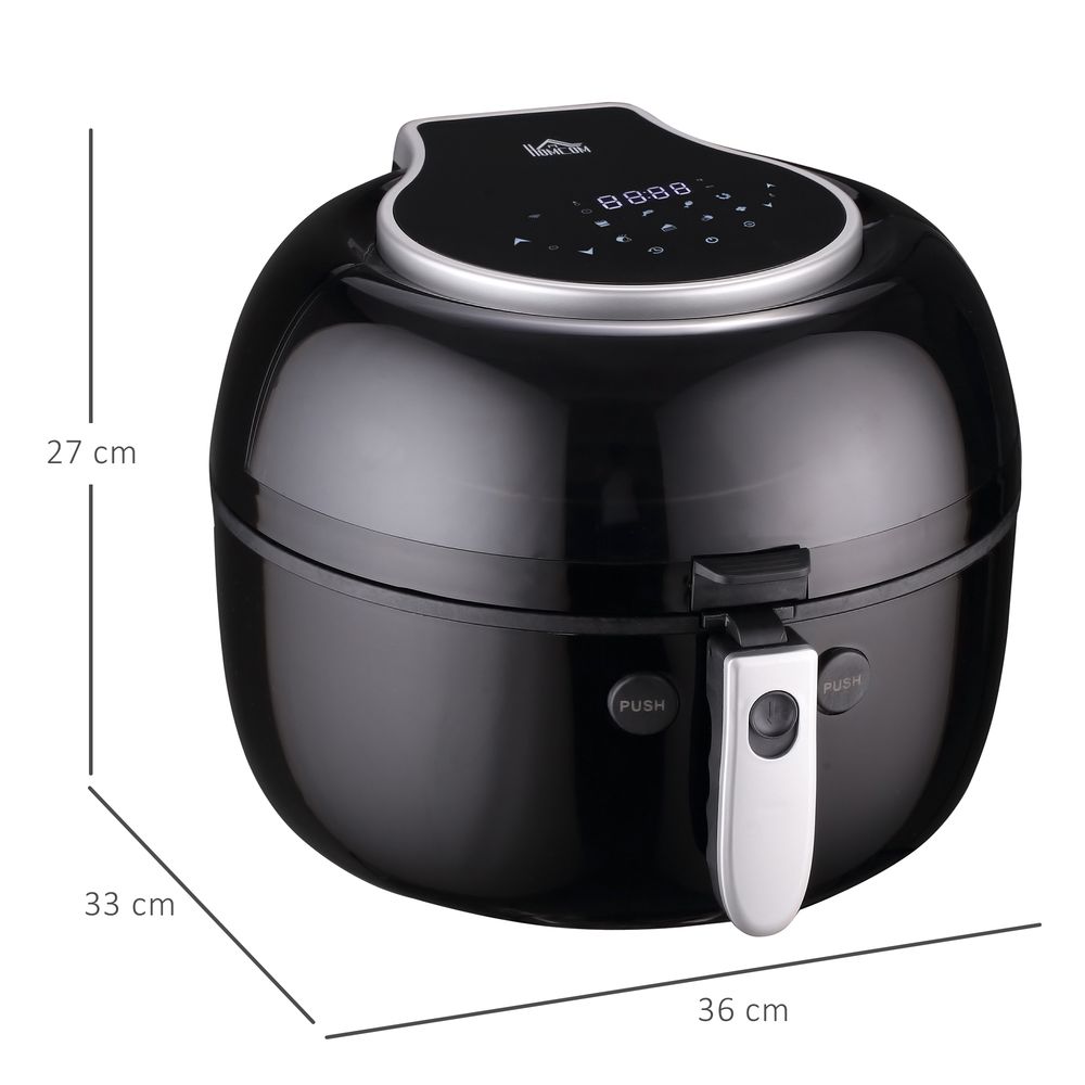 7L Digital Air Fryer w/ Dehydrate 7 Presets Rapid Air Circulation 1500W HOMCOM