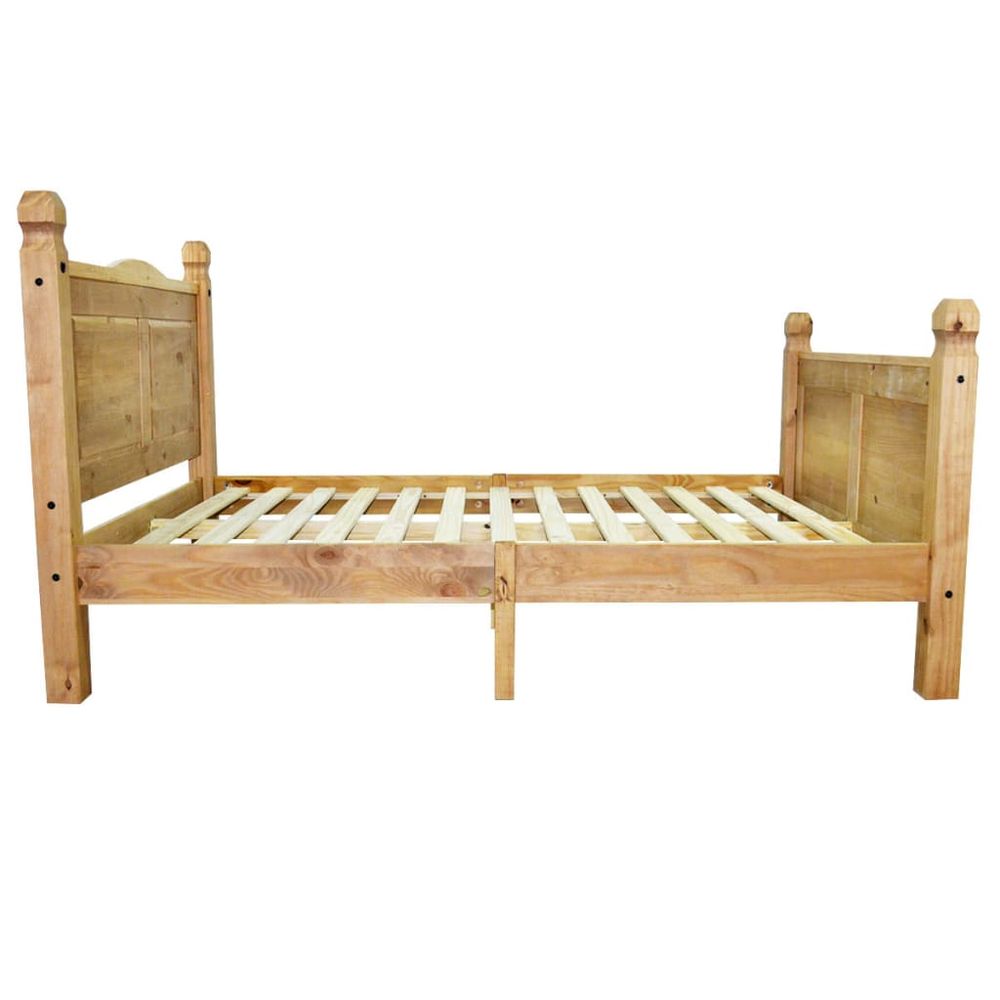 vidaXL Bed Frame Mexican Pine Corona Range 160x200 cm vidaXL