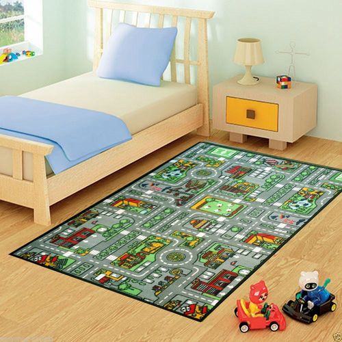 KIDS VILLAGE ROAD Rug 100x165cm Un-Branded