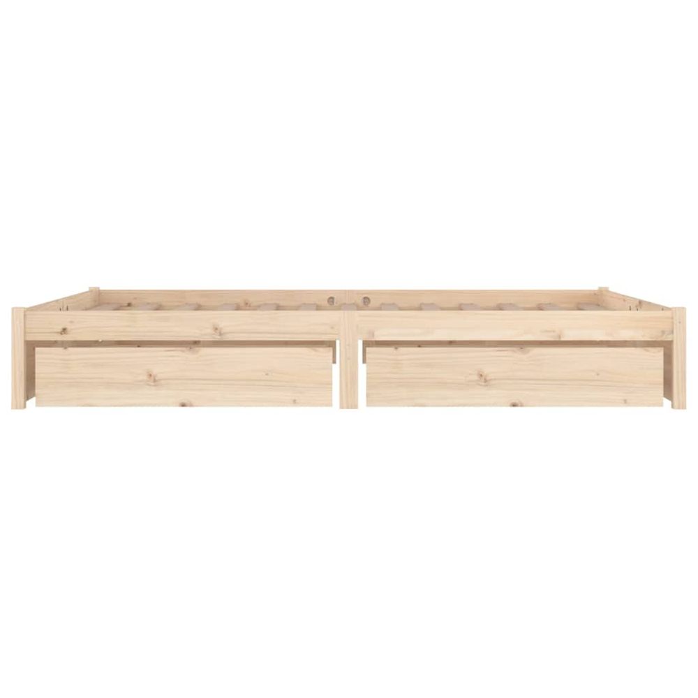 vidaXL Bed Frame with Drawers 120x190 cm Small Double vidaXL