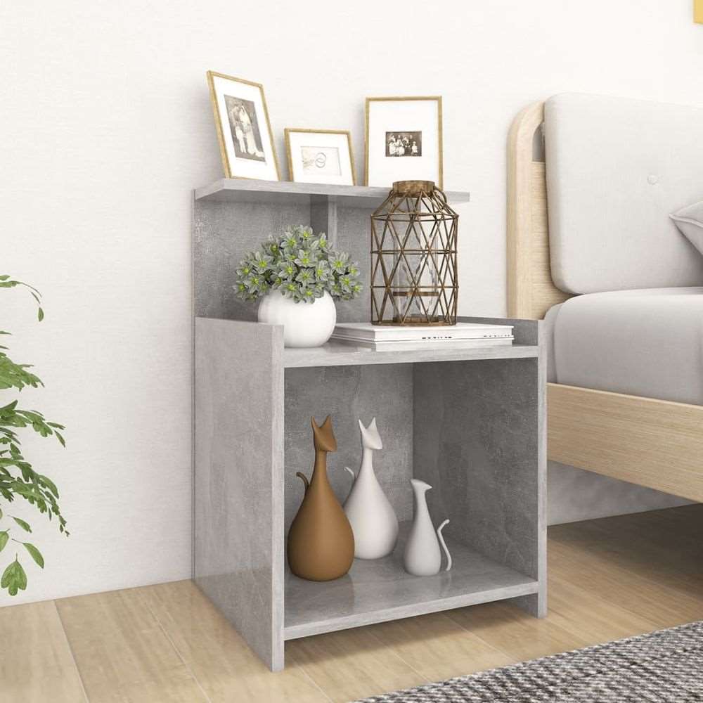 vidaXL Bed Cabinet White 40x35x60 cm Engineered Wood vidaXL