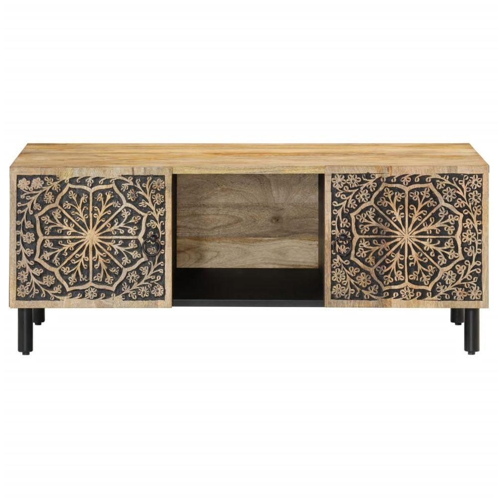 vidaXL Coffee Table 100x54x40 cm Solid Wood Mango vidaXL