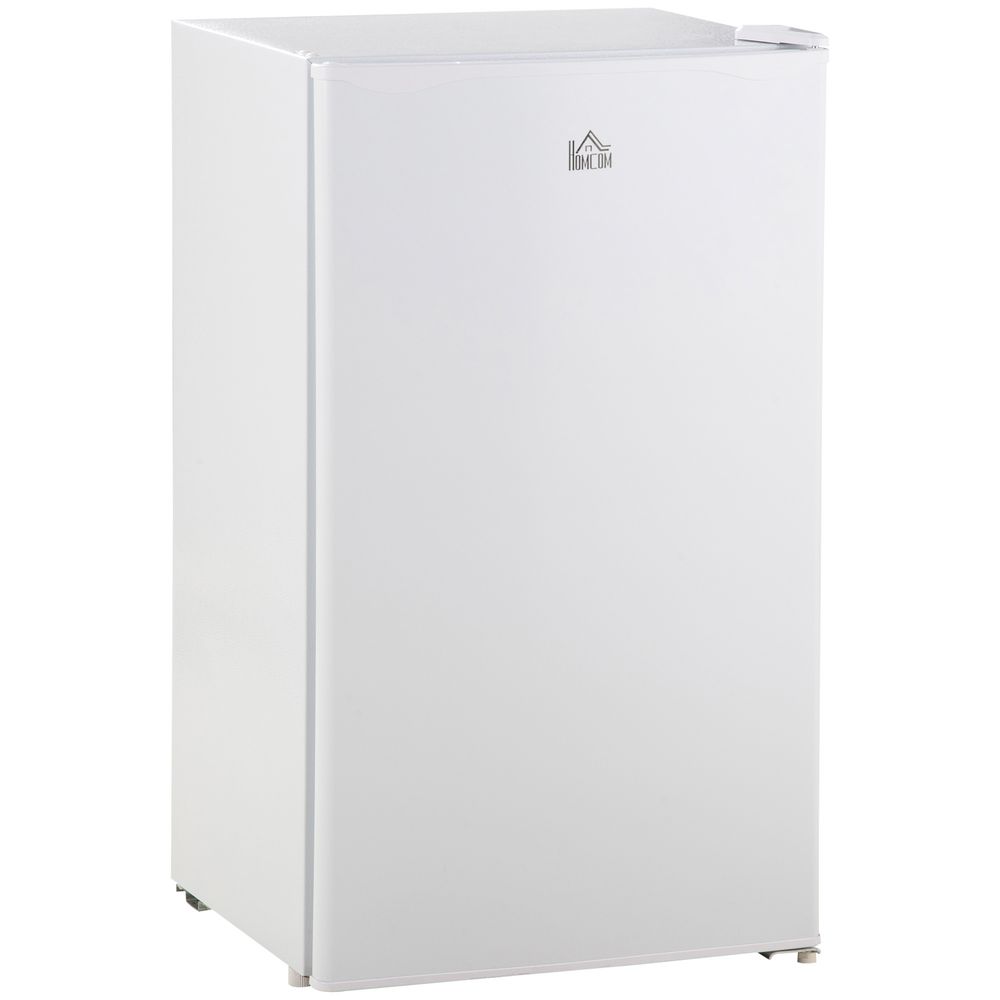 91L Freestanding Under Counter Fridge with Chiller Box Reversible Door White HOMCOM