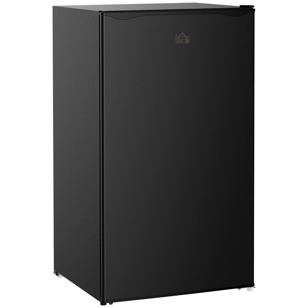 91L Freestanding Under Counter Fridge with Chiller Box Reversible Door Black HOMCOM