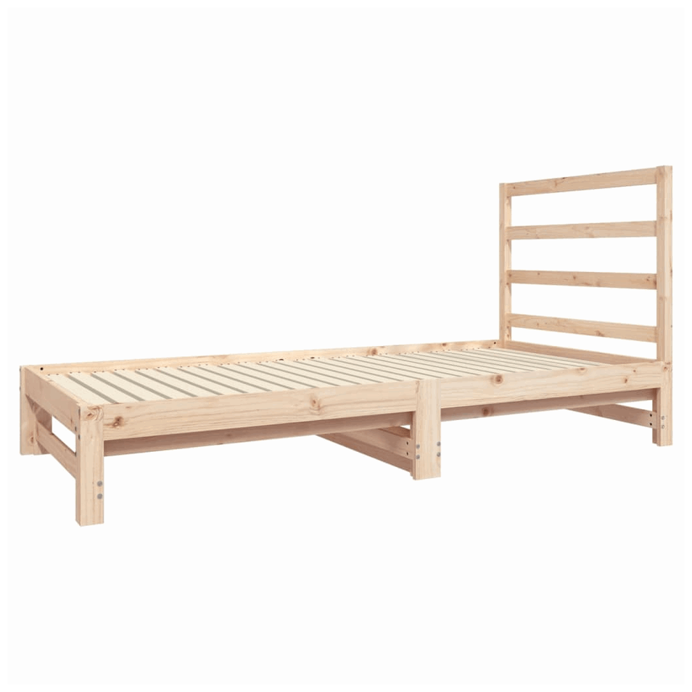 vidaXL Pull-out Day Bed 2x(90x190) cm Solid Wood Pine vidaXL