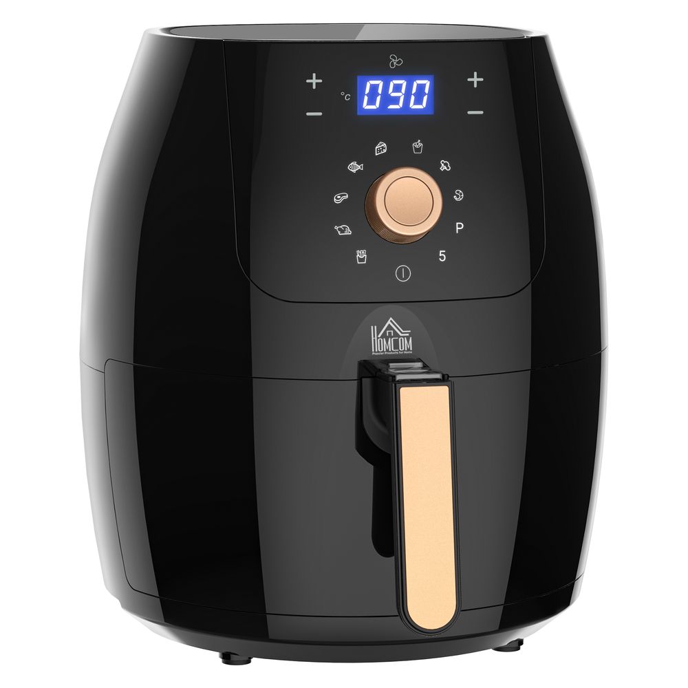 Air Fryer 1700W 5.5L with Digital Display Adjustable Temperature HOMCOM