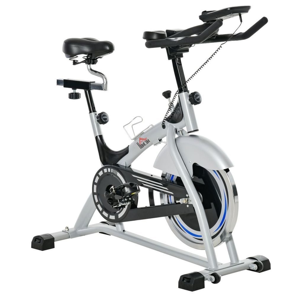 HOMCOM Cycling Exercise Bike LCD Monitor 15KG Flywheel Adjustable Seat & Handle HOMCOM