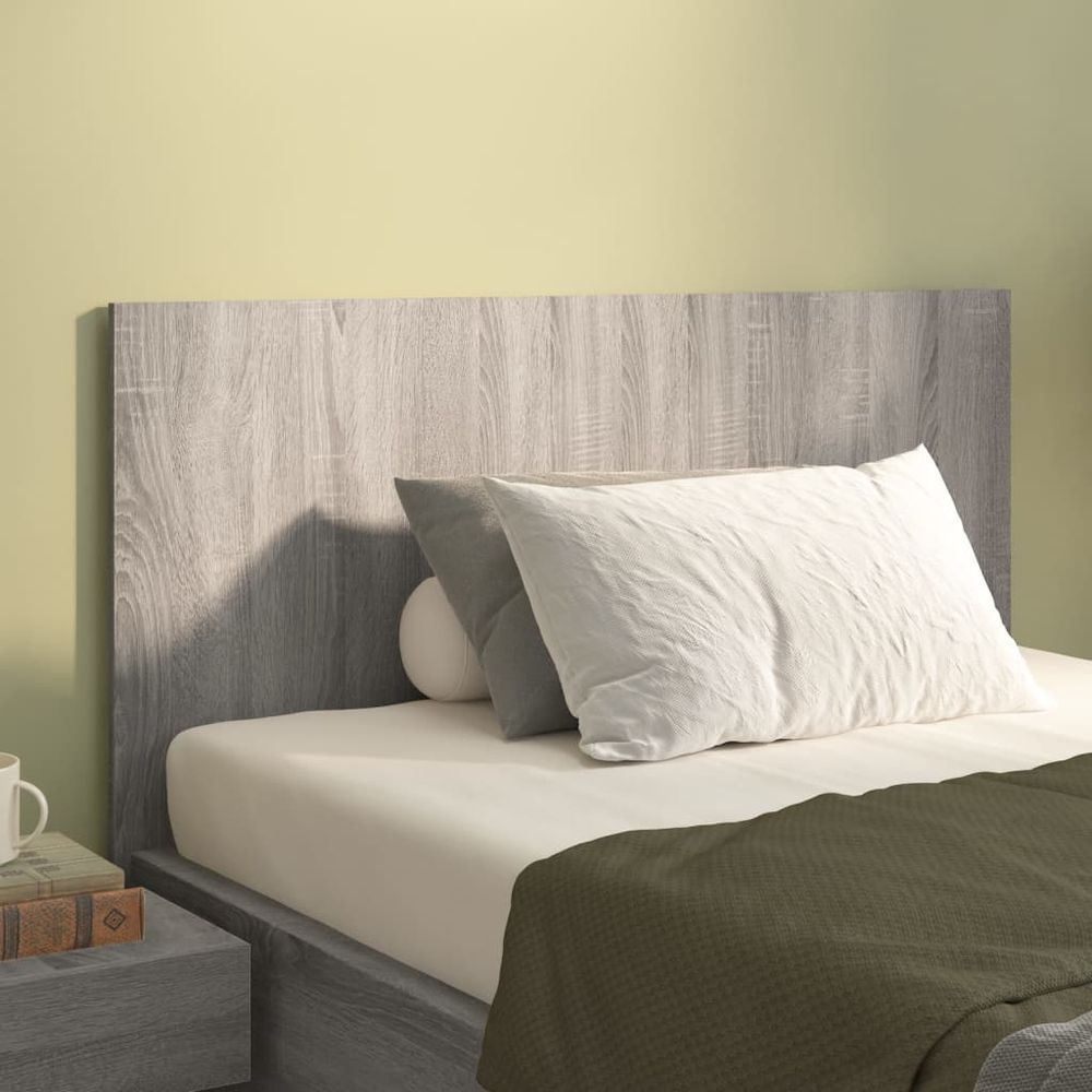 vidaXL Bed Headboard Smoked Oak 120x1.5x80 cm Engineered Wood vidaXL