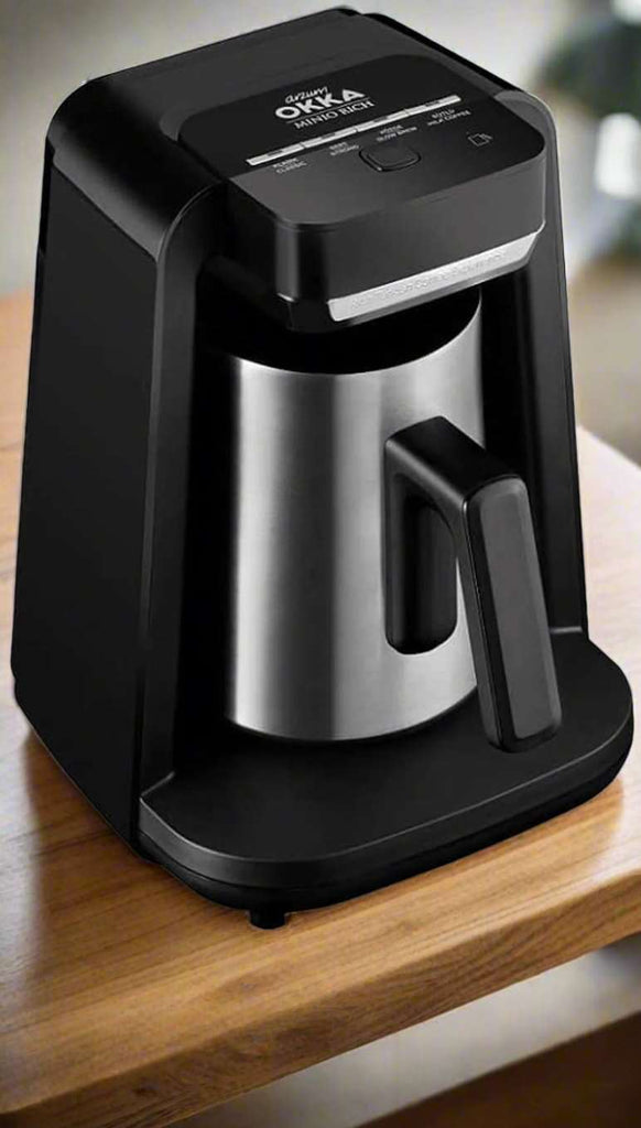 Arzum Okka Rich Automatic Turkish Coffee and Hot Beverage Maker, Black/Chrome Arzum