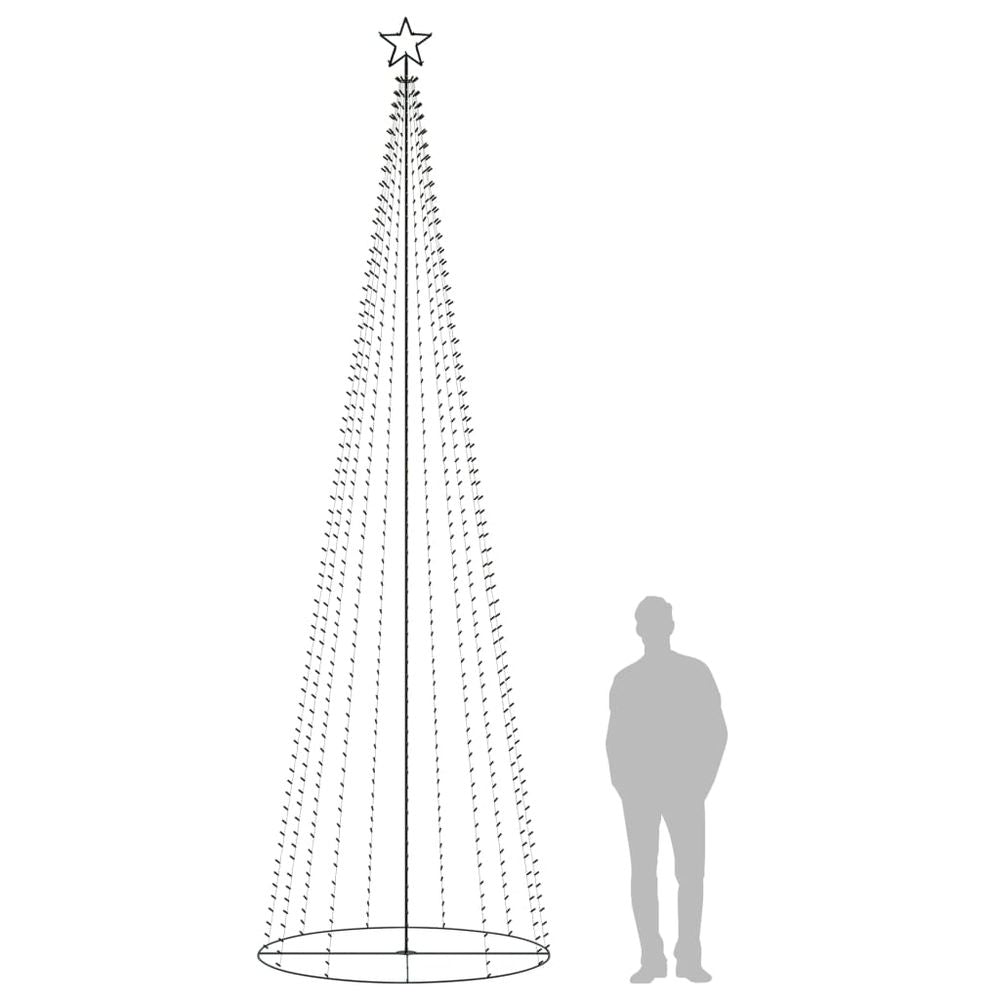 Christmas Cone Tree Warm White 732 LEDs 160x500 cm vidaXL