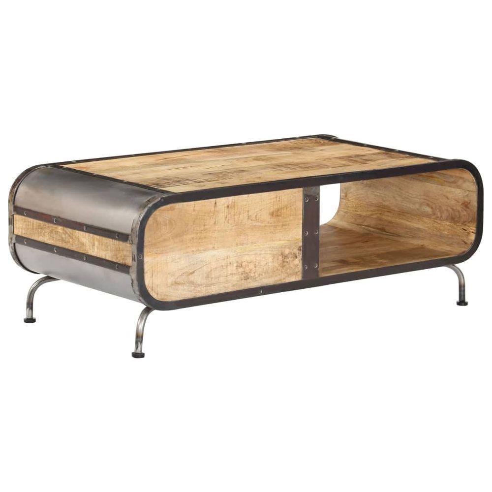 vidaXL Coffee Table 100x50x35 cm Solid Mango Wood vidaXL