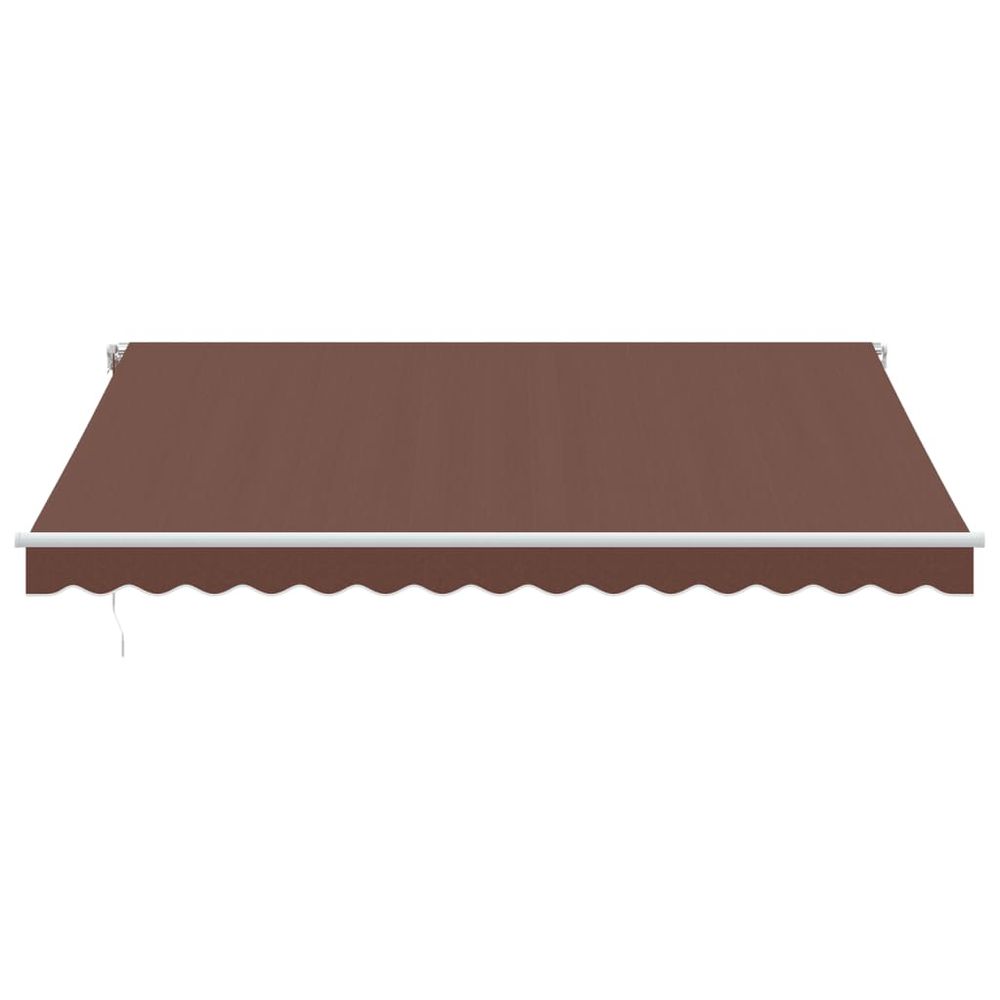 vidaXL Automatic Retractable Awning Brown 400x300 cm vidaXL