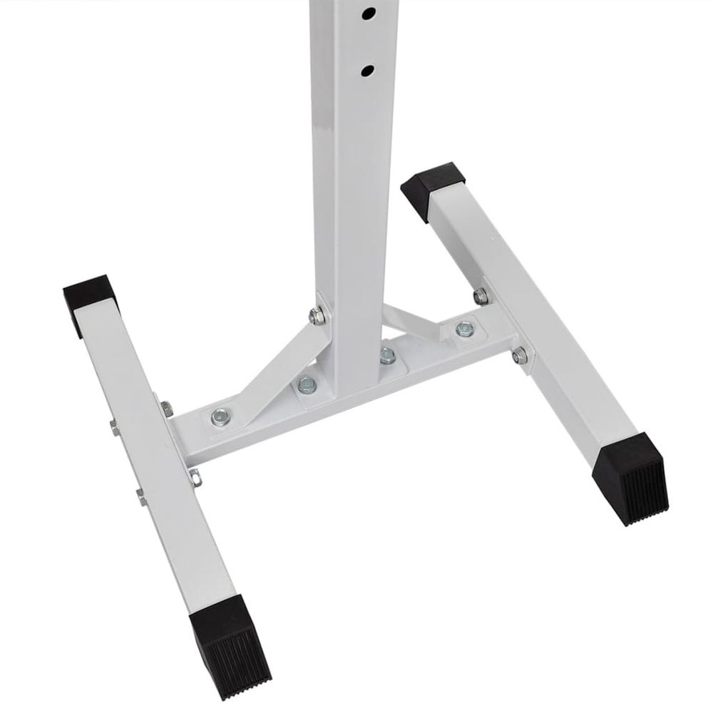 Barbell Squat Rack with Barbell and Dumbbell Set 30.5 kg vidaXL