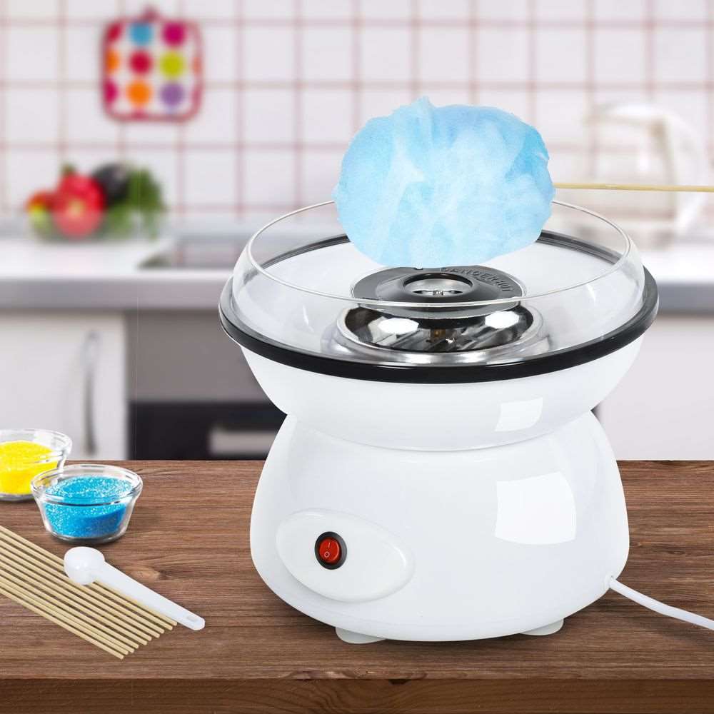 450W Non-Stick Stainless Steel Candyfloss Machine White HOMCOM