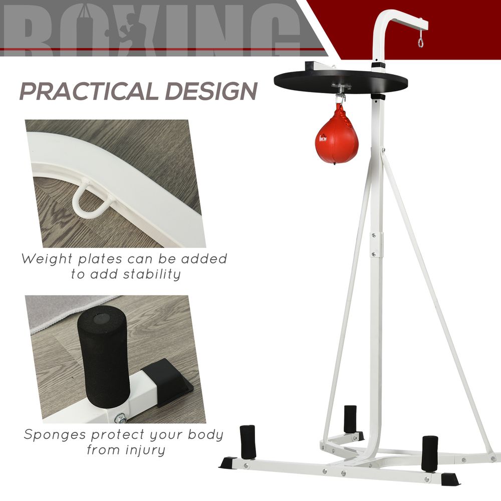 Free-Standing Speed Bag Platform Boxing Punch Bag Fitness Station Stand HOMCOM Unbranded