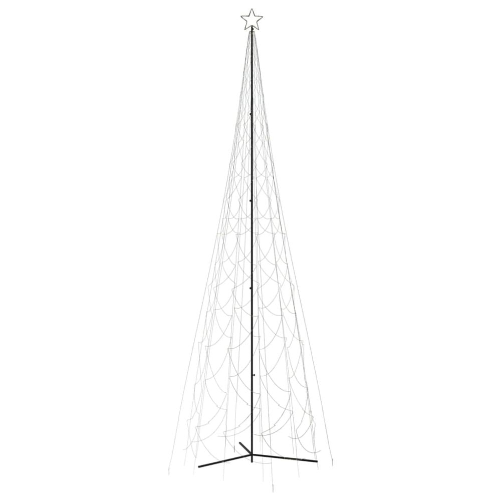 vidaXL Christmas Cone Tree Warm White 1134 LEDs 230x800 cm vidaXL