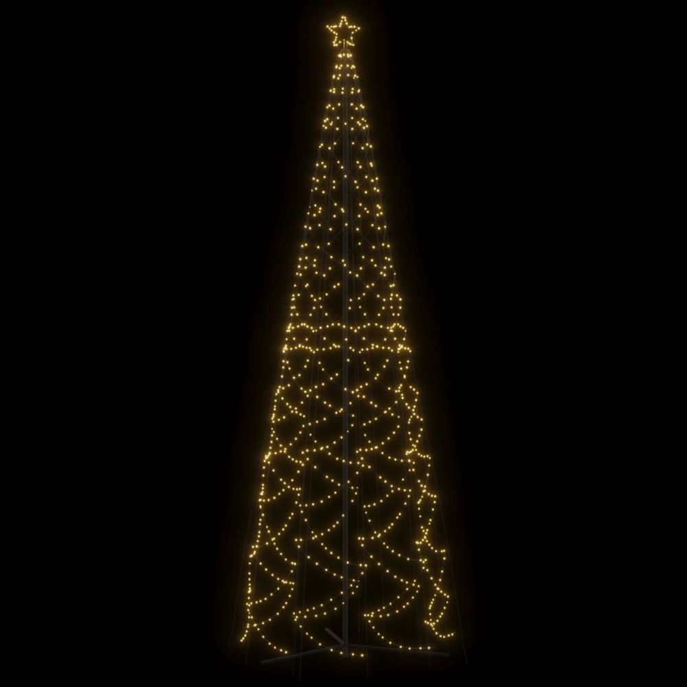 vidaXL Christmas Cone Tree Warm White 732 LEDs 160x500 cm vidaXL