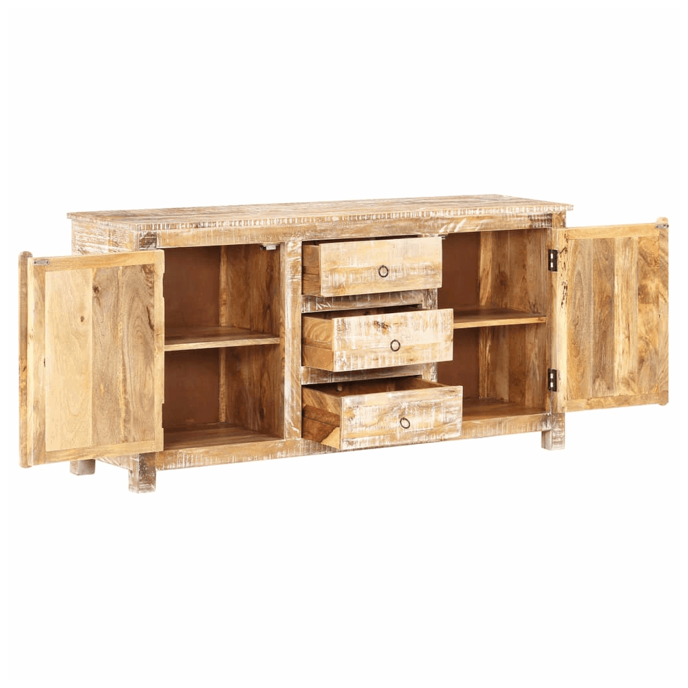 vidaXL Sideboard 151x40x75 cm Rough Acacia Wood vidaXL