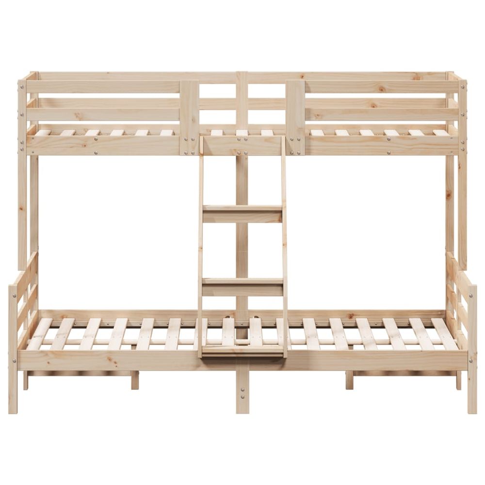 vidaXL Bunk Bed 90x200/140x200 cm Solid Wood Pine vidaXL