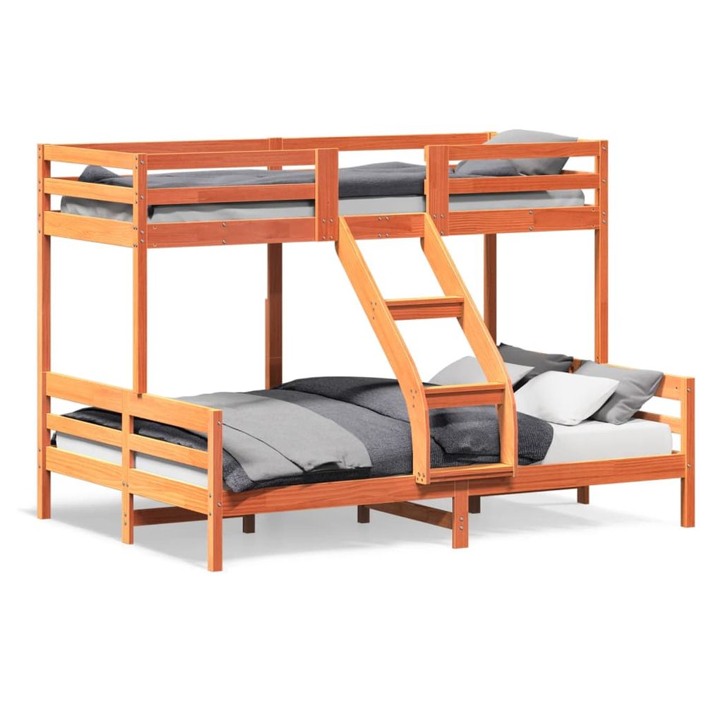 vidaXL Bunk Bed 90x200/140x200 cm Solid Wood Pine vidaXL