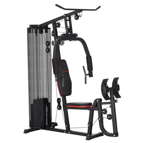 SPORTNOW Home Gym Machine Compact Multi Gym with 45kg Weight Stack SPORTNOW