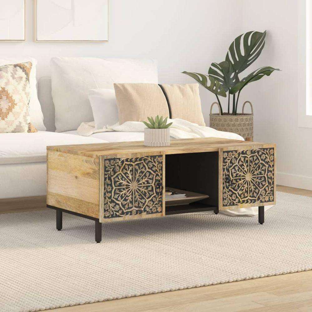 vidaXL Coffee Table 100x54x40 cm Solid Wood Mango vidaXL