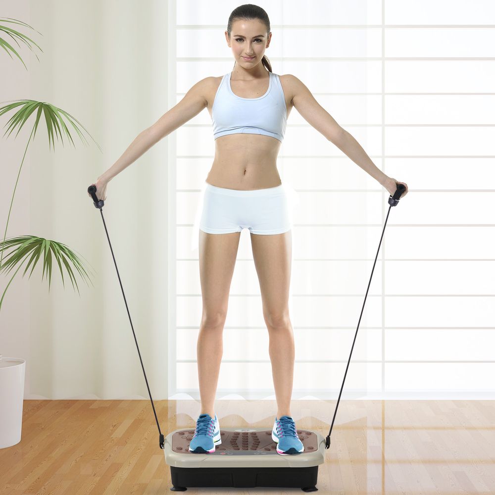 Vibration Plate Machine Fitness Body Shaper Slim Trainer Home Gym HOMCOM Unbranded