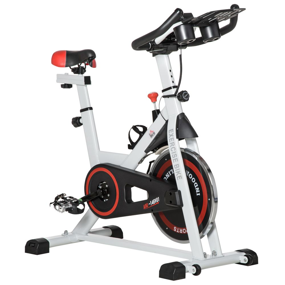 8kg Flywheel Exercise Bike w/ Adjustable Height/Resistance LCD Monitor HOMCOM Unbranded