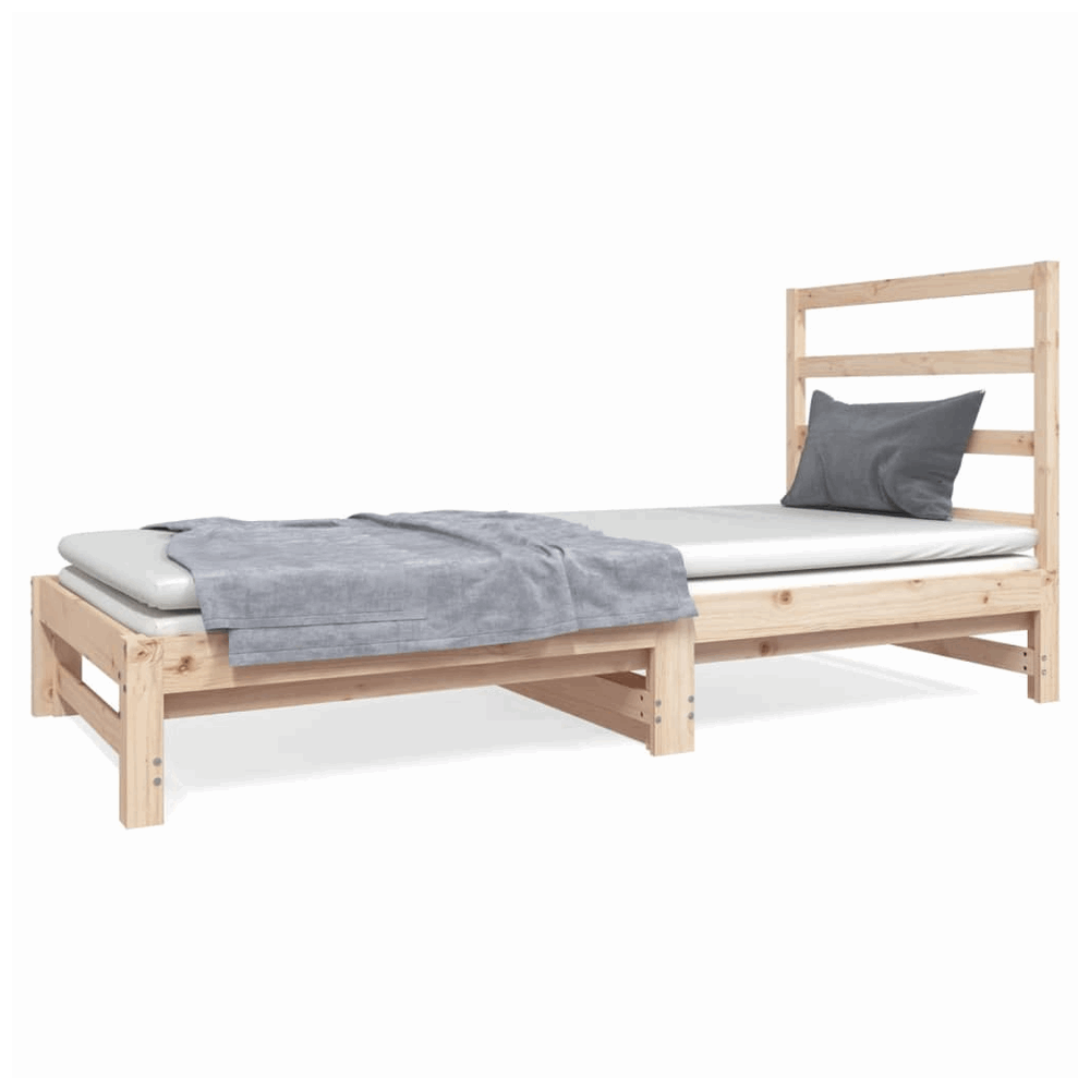 vidaXL Pull-out Day Bed 2x(90x190) cm Solid Wood Pine vidaXL