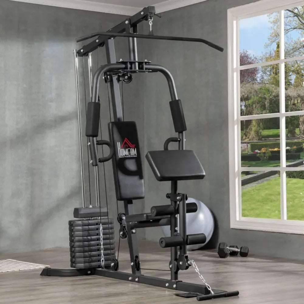 Multifunction Home Gym Machine with 45kg Weight Stack, for Full Body Workout Unbranded