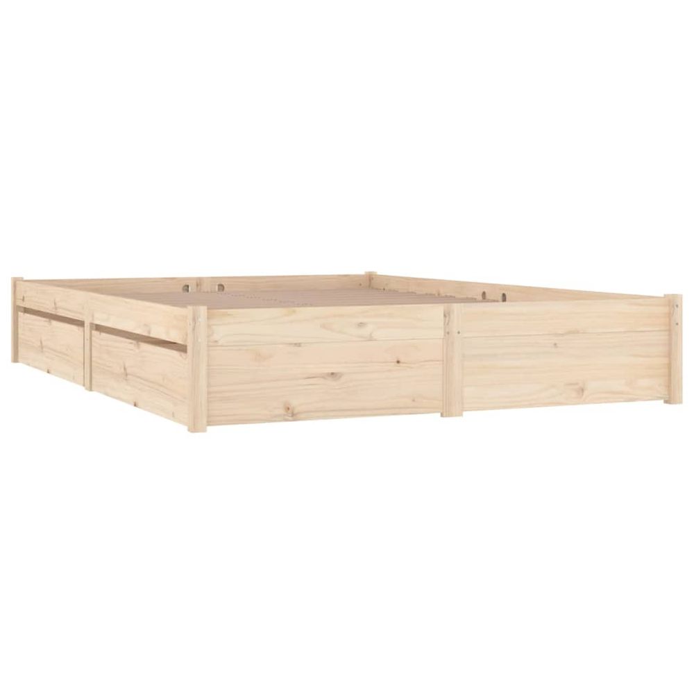 vidaXL Bed Frame with Drawers 120x190 cm Small Double vidaXL