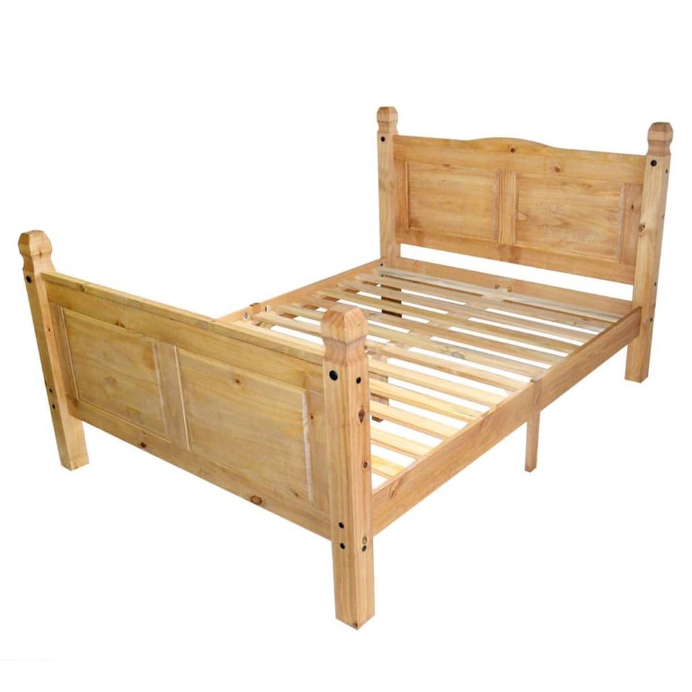 vidaXL Bed Frame Mexican Pine Corona Range 160x200 cm vidaXL