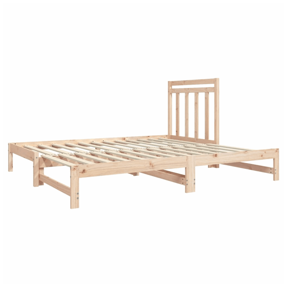 vidaXL Pull-out Day Bed 2x(90x190) cm Solid Wood Pine vidaXL