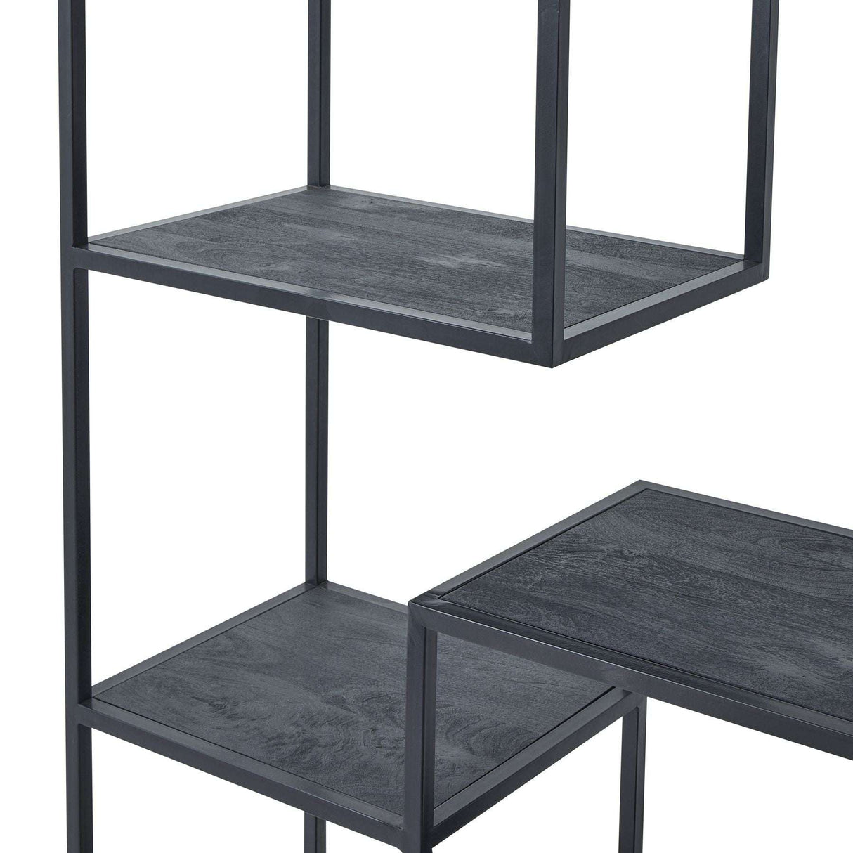 Shades 4 Seasons Multi Shelf Unit - Black Metal Open Display Shades 4 Seasons